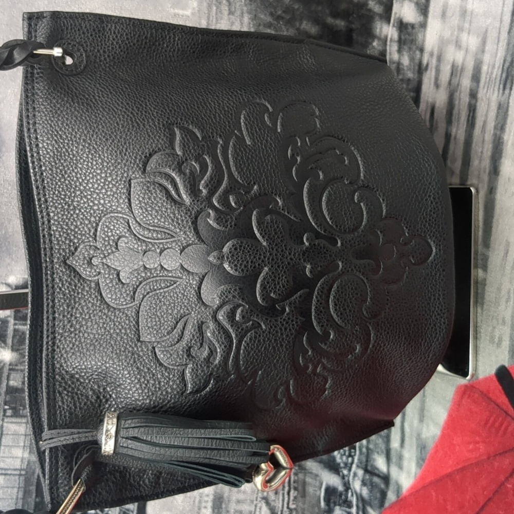 Brighton Black Piper Slim Purse